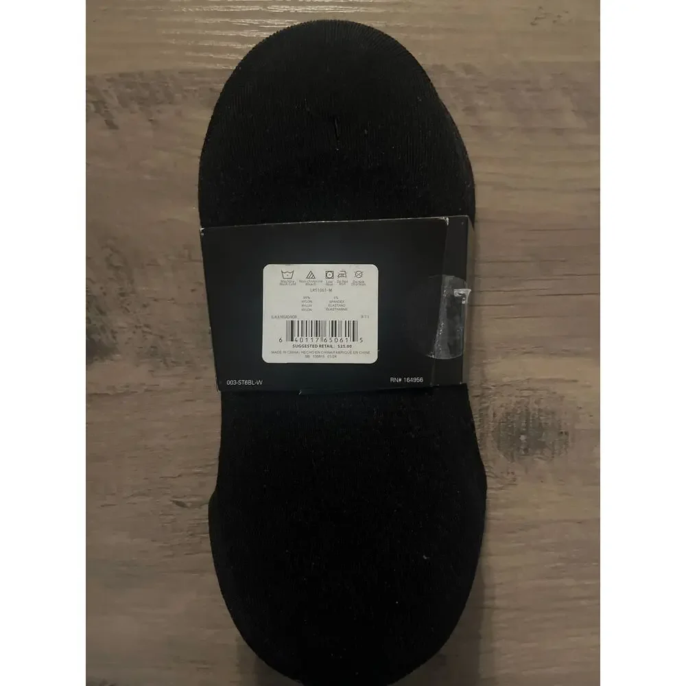 Sanctuary Microfiber Liners No Show BLK 6 pairs 4-10